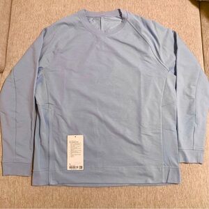 Lululemon Mens City Sweat Crew Blue Linen XL
